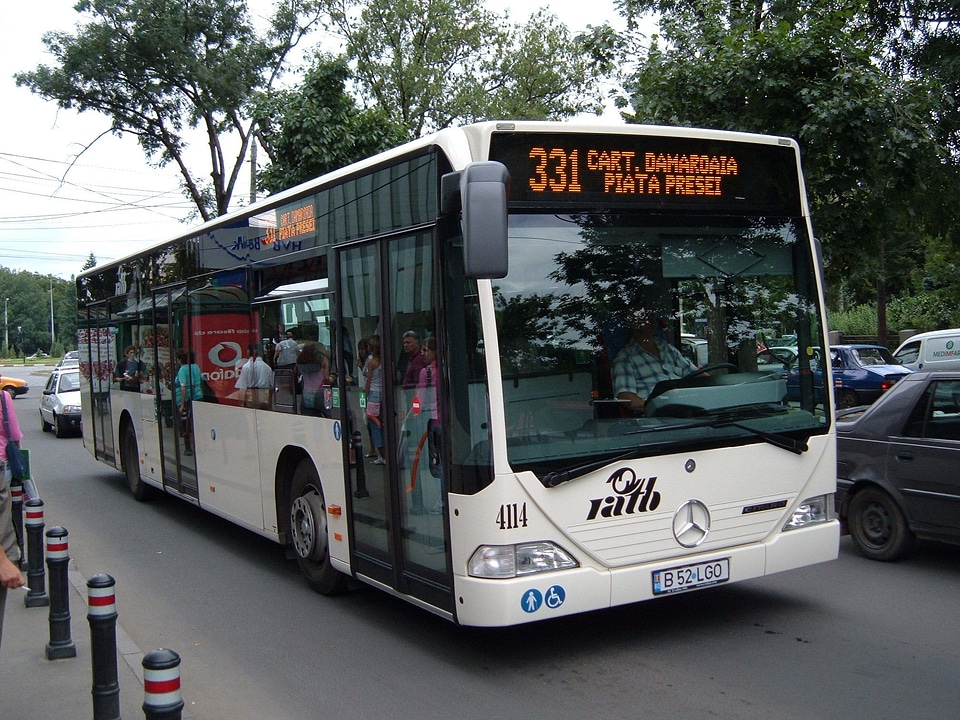 Public Bus Transportation in Bucharest, Romania