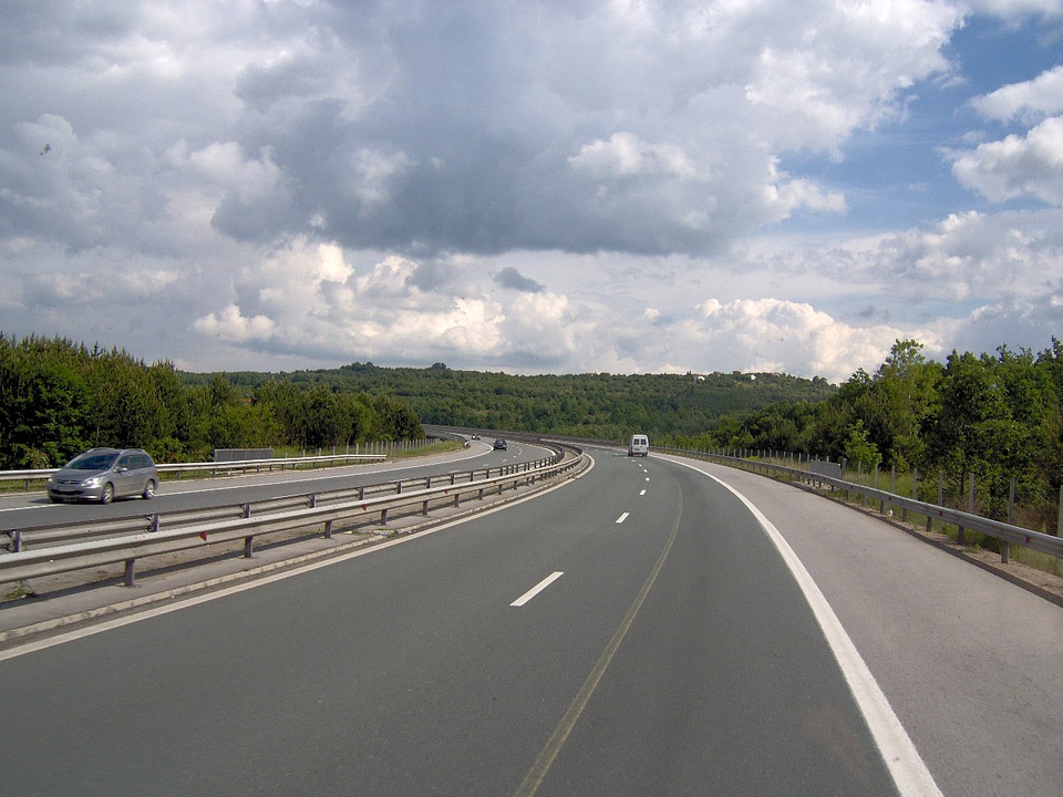 Trakia motorway in Bulgaria