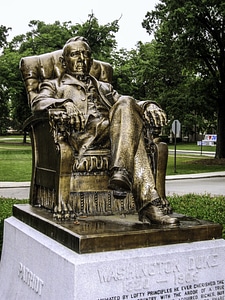 Washington Duke Statue at Duke University, North Carolina photo