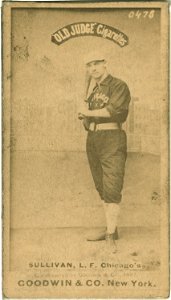 Marty Sullivan, Chicago White Stockings, baseball card portrait LCCN2007686484