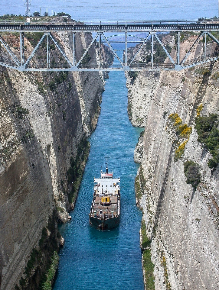 Corinth Canal in Greece