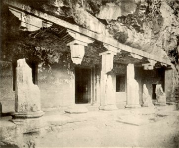 KITLV 88104 - Unknown - Ajanta Temple near Aurangabad in British India - 1897