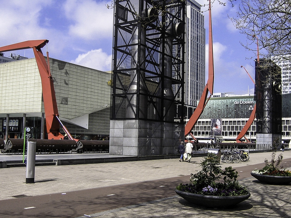 Schouwburgplein in Rotterdam, Netherlands