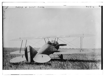 Marine in Scout plane LCCN2014707141