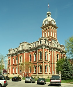 Adams County courthouse in Decatur, Indiana photo