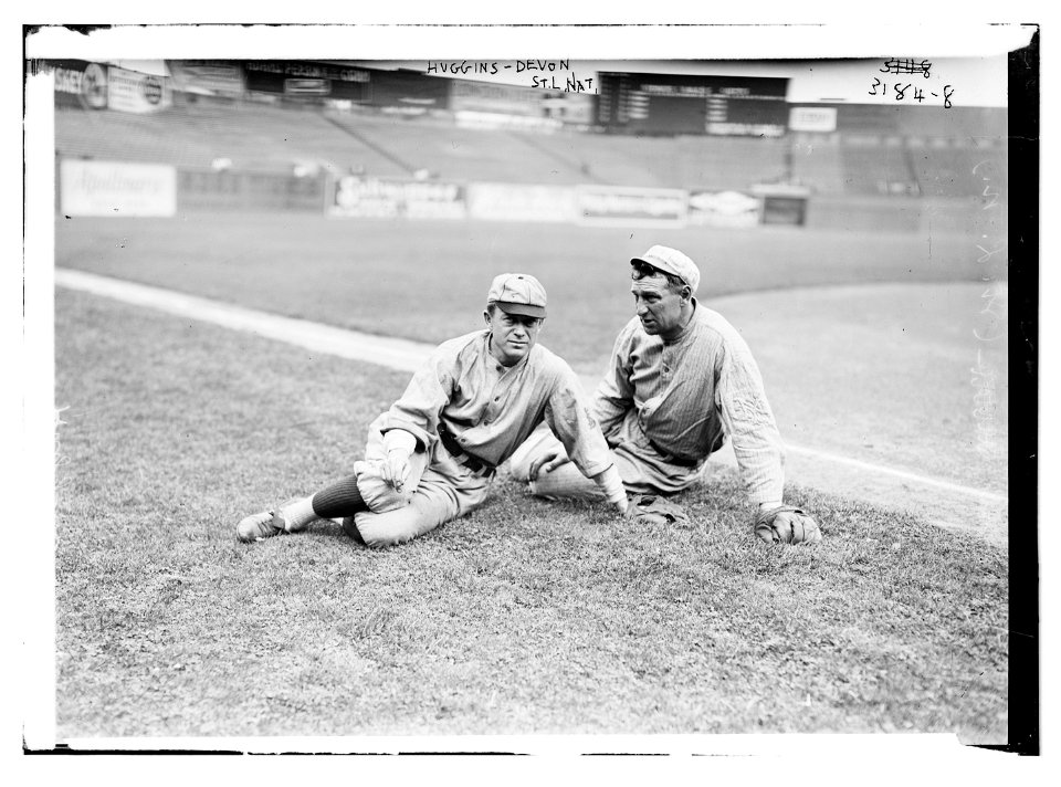 Miller Huggins, St. Louis NL and Art Devlin, New York NL (baseball) LCCN2014696996