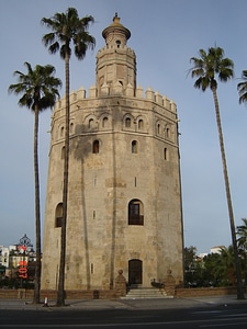 Full View of La Torre del Oro in Seville, Spain photo