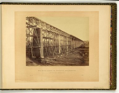 High Bridge crossing the Appomattox, near Farmville, on South Side Railroad, Va. - negative by T.H. O'Sullivan, positive by A. Gardner. LCCN2007685833 photo