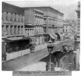 Montgomery Street, west side from Pine to Calif., Odd Fellows Hall, San Francisco LCCN2002721307