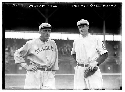 Managers Bobby Wallace, St. Louis AL & Hal Chase, New York AL (baseball) LCCN2014689292