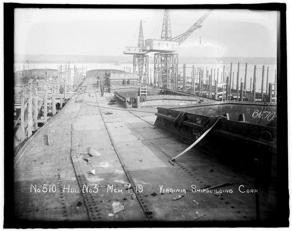 No. 510, Hull no. 3, Mch. 7, '19. Virginia Shipbuilding Corp. LCCN2016852575