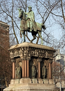 Monument to Charlemagne in Herstal, Belgium