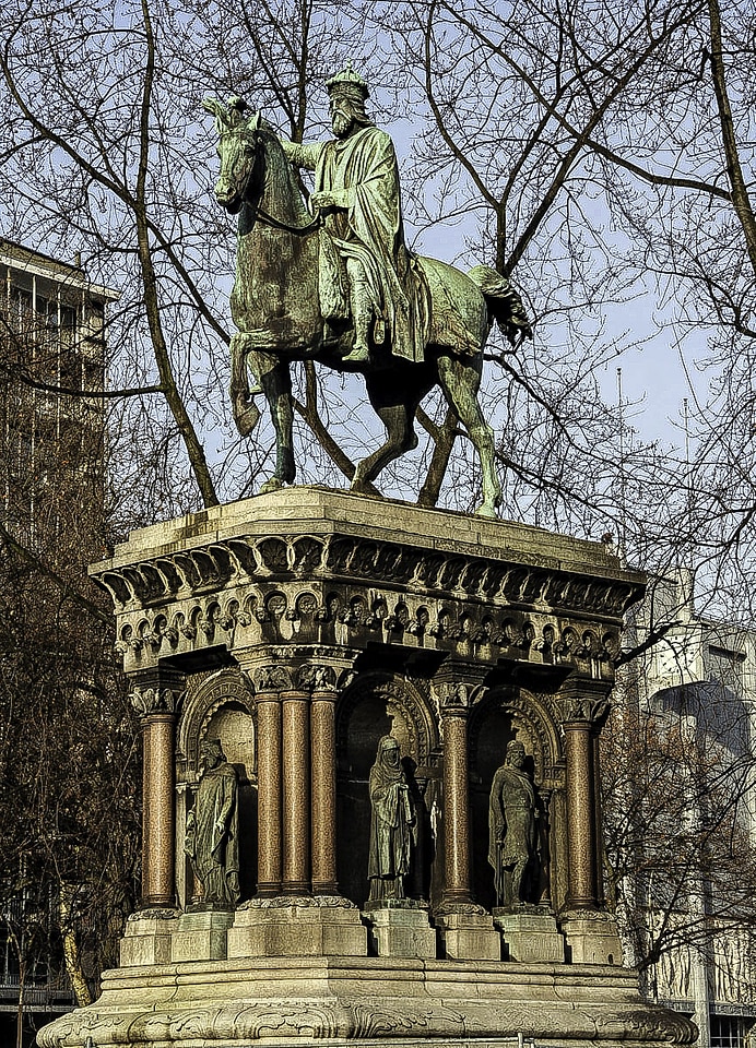 Statue of Charlemagne in Liege, Belgium