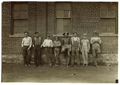 Noon hour. Muncie Wheel & Jobbing Co. Most of the boys were gone home to dinner. LOC nclc.04488