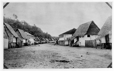 Main Street of Agana Guam (circa 1900) photo