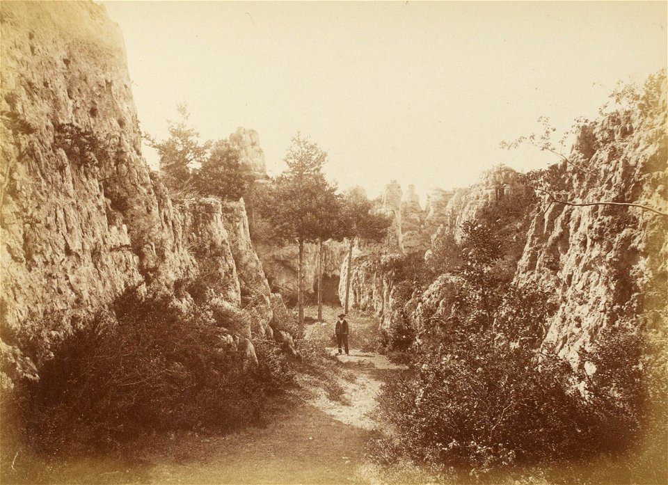 Montpellier-le-Vieux - La Millière, ravin (Martel-Chabanon, 1884)