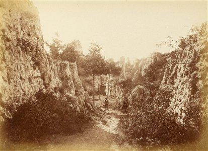Montpellier-le-Vieux - La Millière, ravin (Martel-Chabanon, 1884)