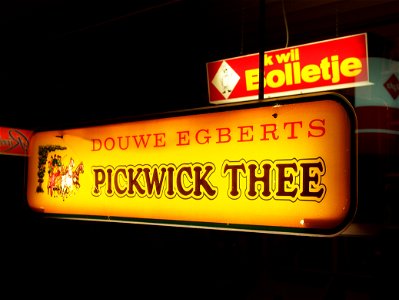 Pickwick thee lichtreclame, pic1