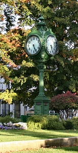 Ligonier town clock in Indiana photo