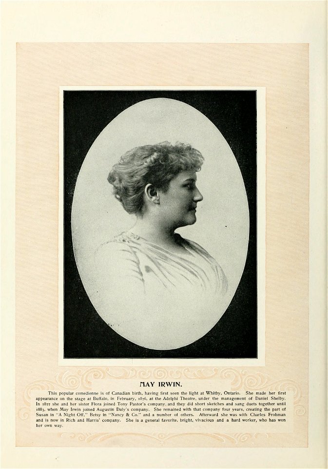 Marie Burroughs Art Portfolio 079 - May Irwin