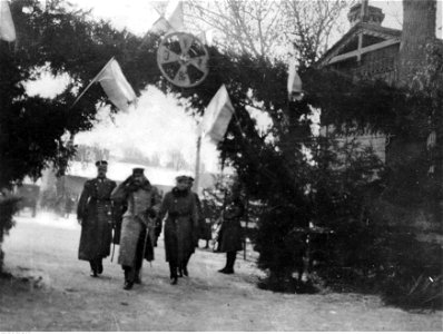 Józef Piłsudski w miejscu stacjonowania I Brygady Legionów (22-447)