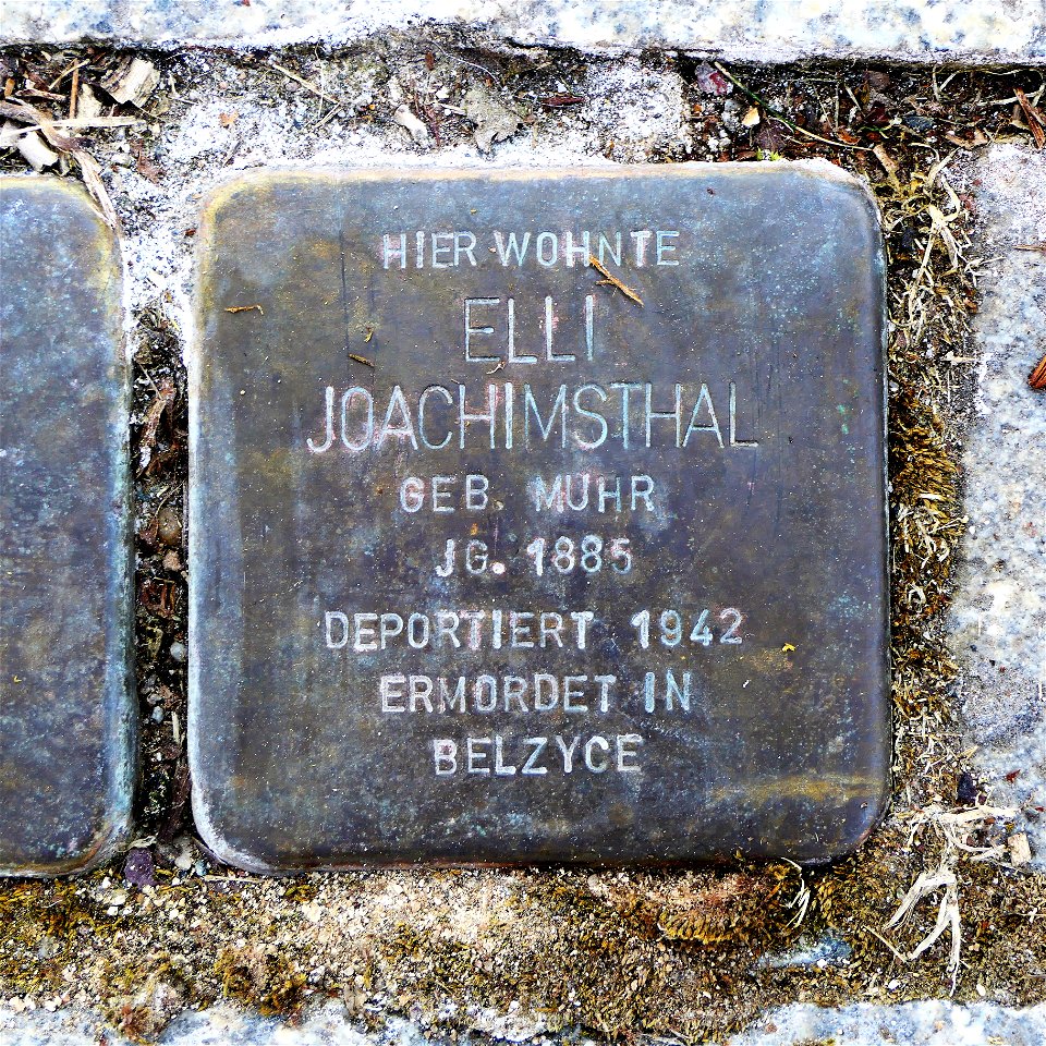 Stolperstein für Elli Joachimsthal, Heinrich-Beck-Strasse 47, Chemnitz