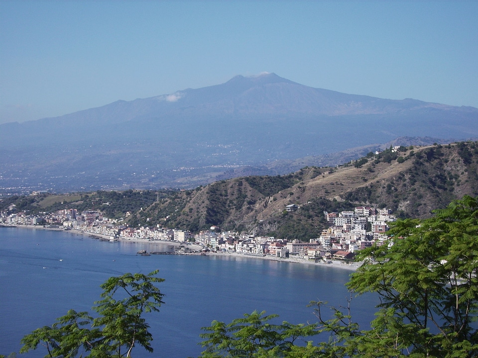Mount Etna with the City Below