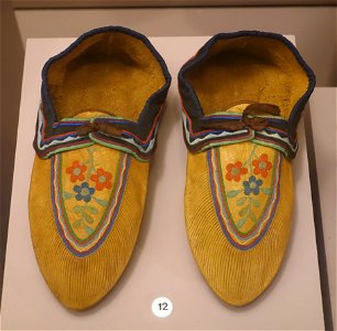 Moccasins, Montagnais, collected in 1892 - Native American collection - Peabody Museum, Harvard University - DSC05835 photo