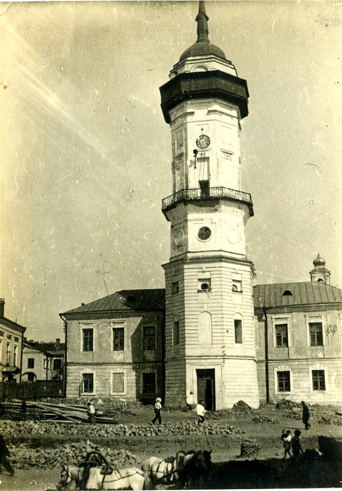 Mahiloŭskaja ratuša. Магілёўская ратуша (A. Viner, 1939) (2)