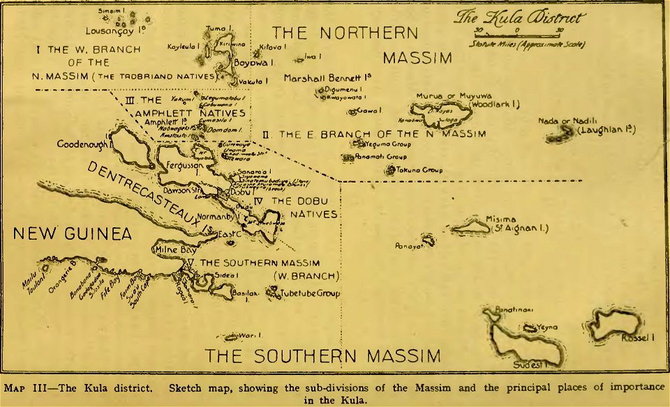 Map III - Argonauts of the western Pacific 1922 (page 70 crop)