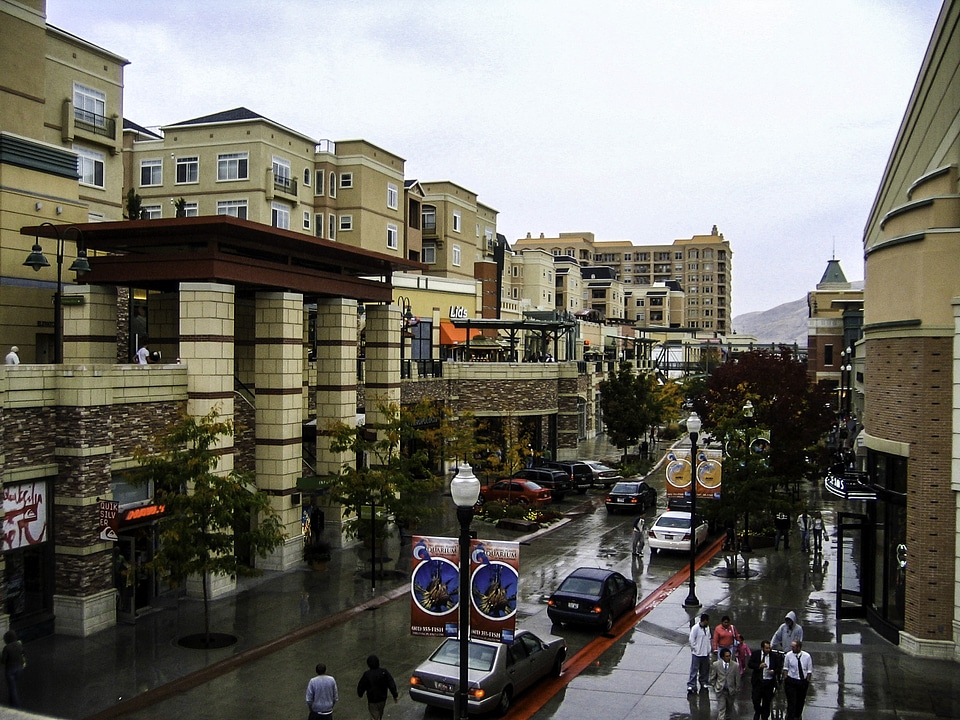 Gateway District in Salt Lake City, Utah