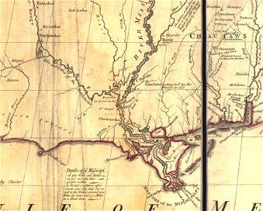 Mitchell Map-Louisiana 1770s