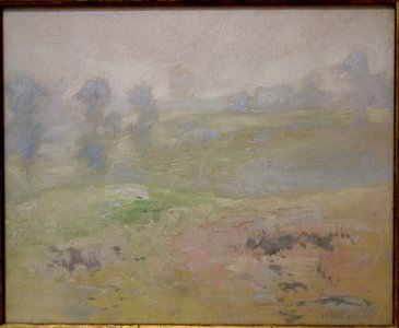 Misty Landscape by John Henry Twachtman, c. 1890, oil on canvas - Chazen Museum of Art - DSC02272 photo