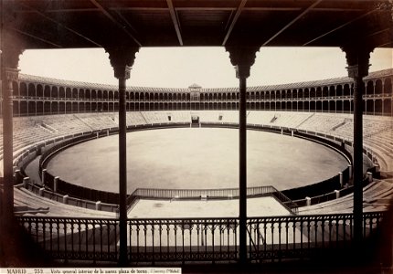 Madrid vista interior de la nueva plaza de toros