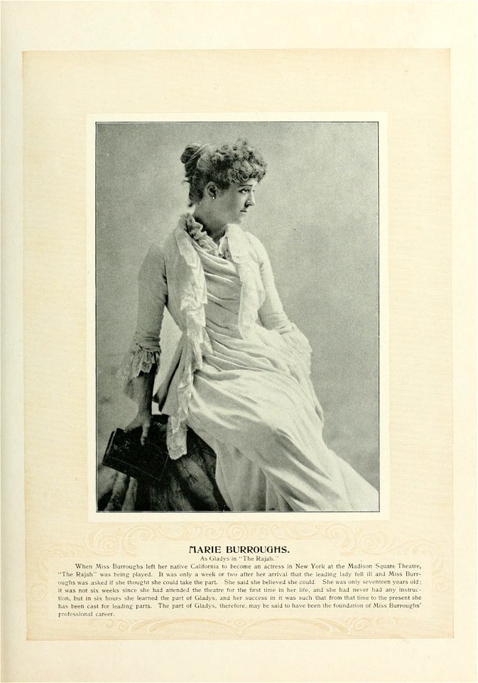 Marie Burroughs Art Portfolio 162 - Marie Burroughs as Gladys in The Rajah