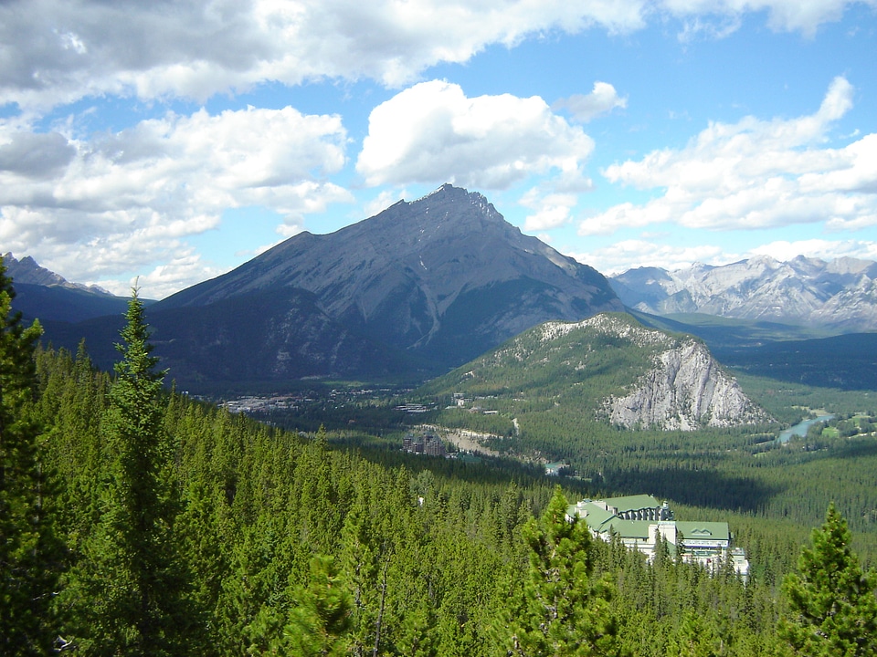 Scenic Landscape of the Canadian Rockies in Banff National Park, Alberta, Canada