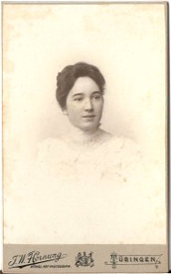 Maria Schweiger geb. Schmidt, Foto von J. W. Hornung, Tübingen um 1910