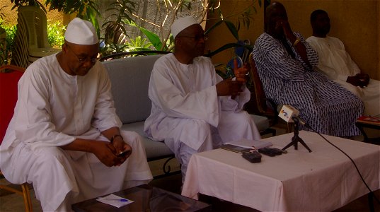 Mahamat Al-Habo, Saleh Kezabo, N J. D. Danadji à N’Djamena, Tchad, 7 août 2016 photo
