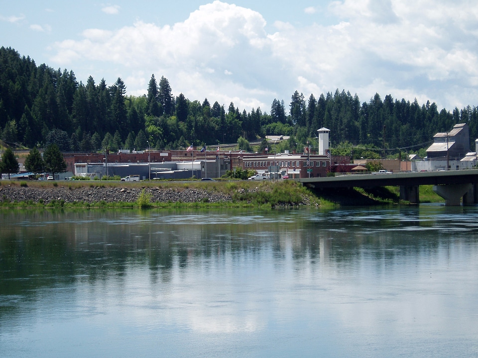 Kootenai River landscape near Bonners Ferry, Idaho