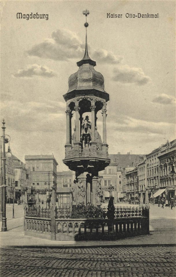 Magdeburg, Sachsen-Anhalt - Kaiser-Otto-Denkmal (Zeno Ansichtskarten)