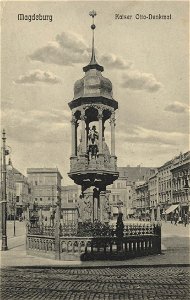 Magdeburg, Sachsen-Anhalt - Kaiser-Otto-Denkmal (Zeno Ansichtskarten)