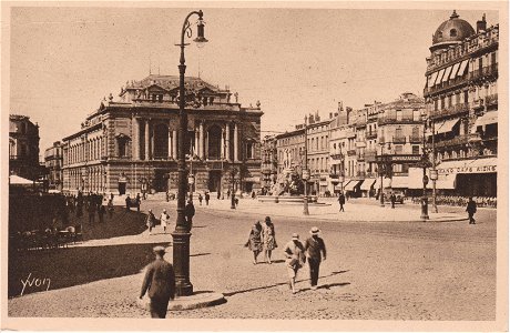 Montpellier - Place de la Comédie ( CP Yvon)
