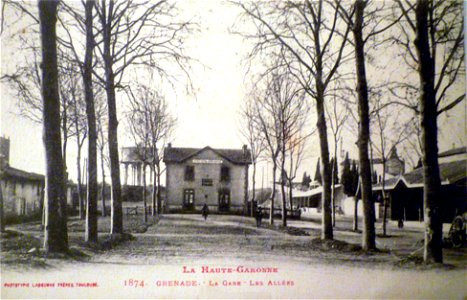 Gare Grenade Haute-Garonne vers 1910