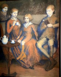 Mme Ernest Rouart et ses trois fils
