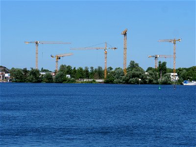 Construction site Daumstraße from other side of the Havel 201-06-27 02 photo