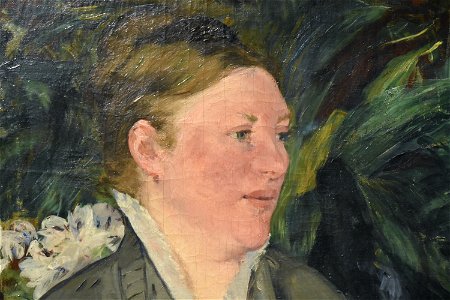 Manet, Madame Manet in the Conservatory, 1879, National Gallery, Oslo (1) (36069263010) photo