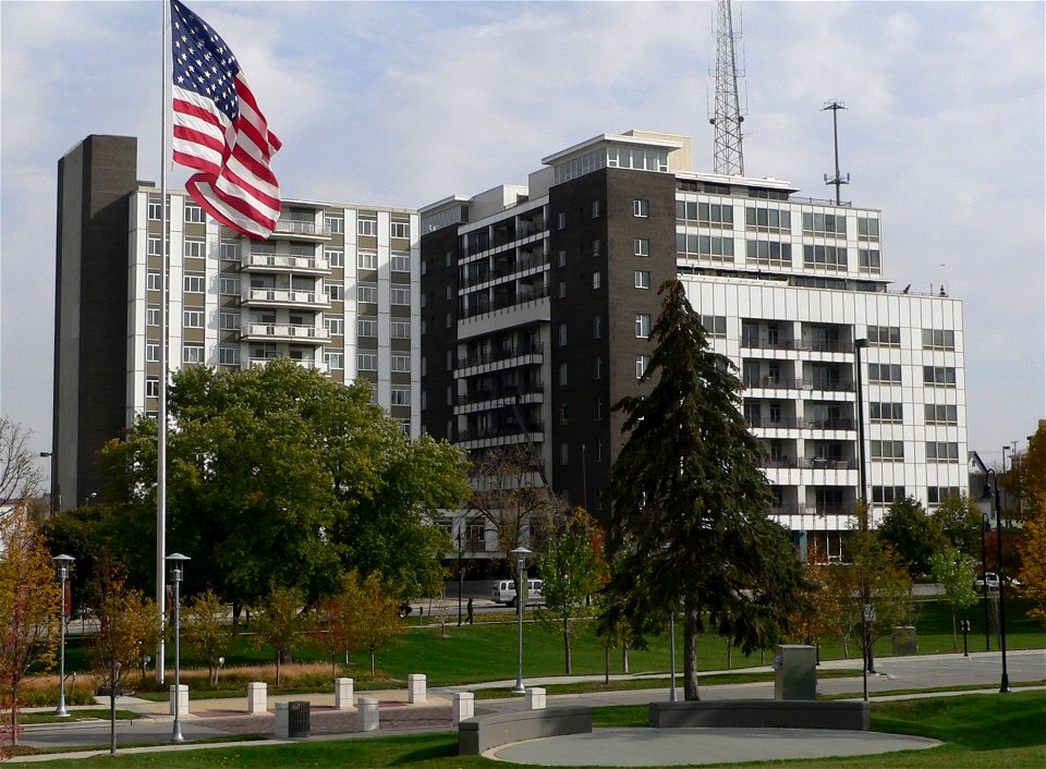 Twin Towers Omaha from NW 2