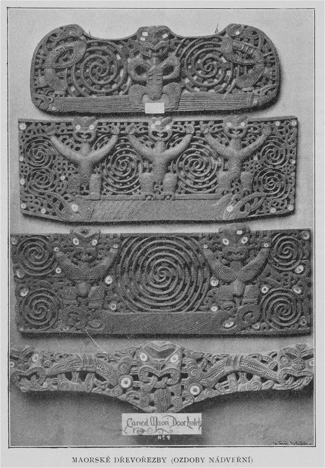 Maori door lintels 1901 Korensky