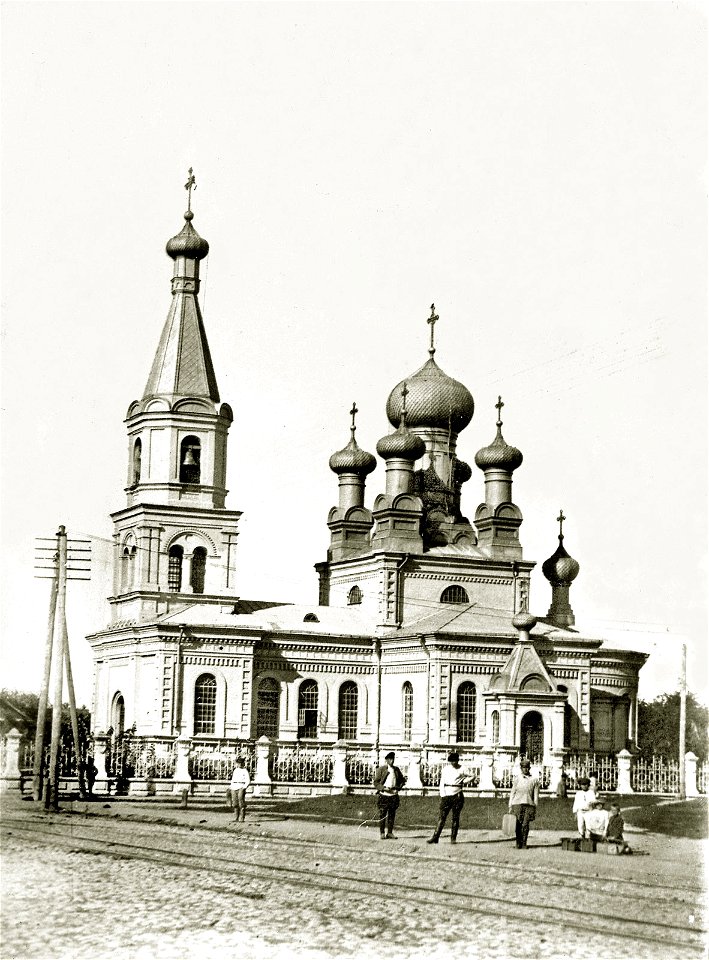 Mahiloŭ, Mienski Rynak, Sabornaja. Магілёў, Менскі Рынак, Саборная (1910-18)