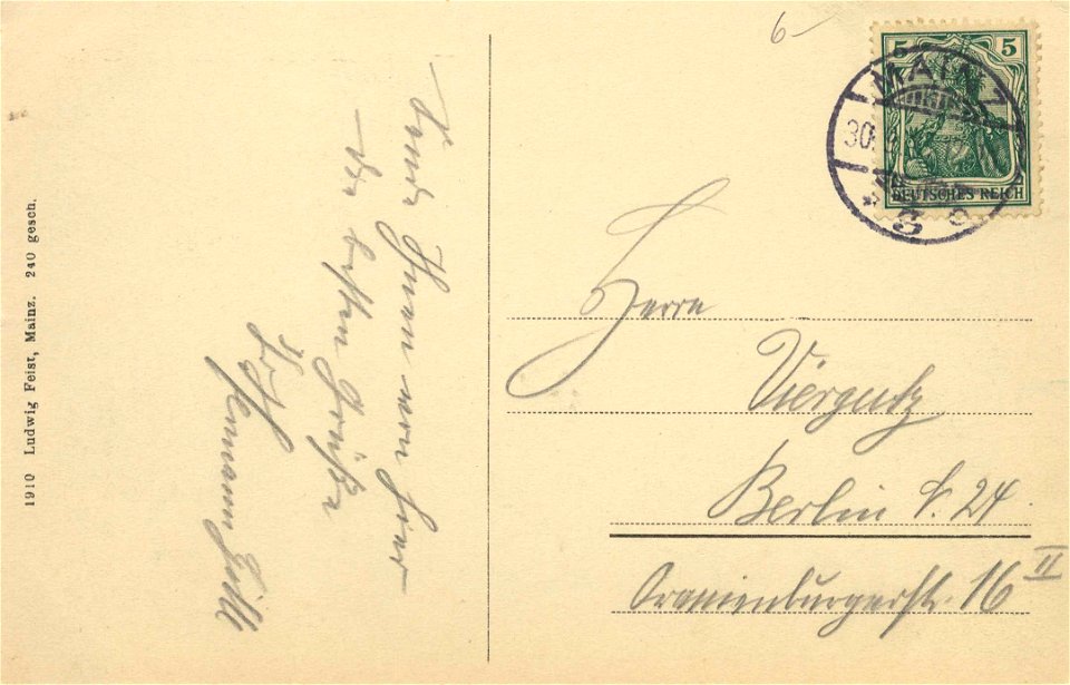Mainz, Rheinland-Pfalz - Rheinufer, Blick auf das Kurfürstliche Schloss (back) (Zeno Ansichtskarten)